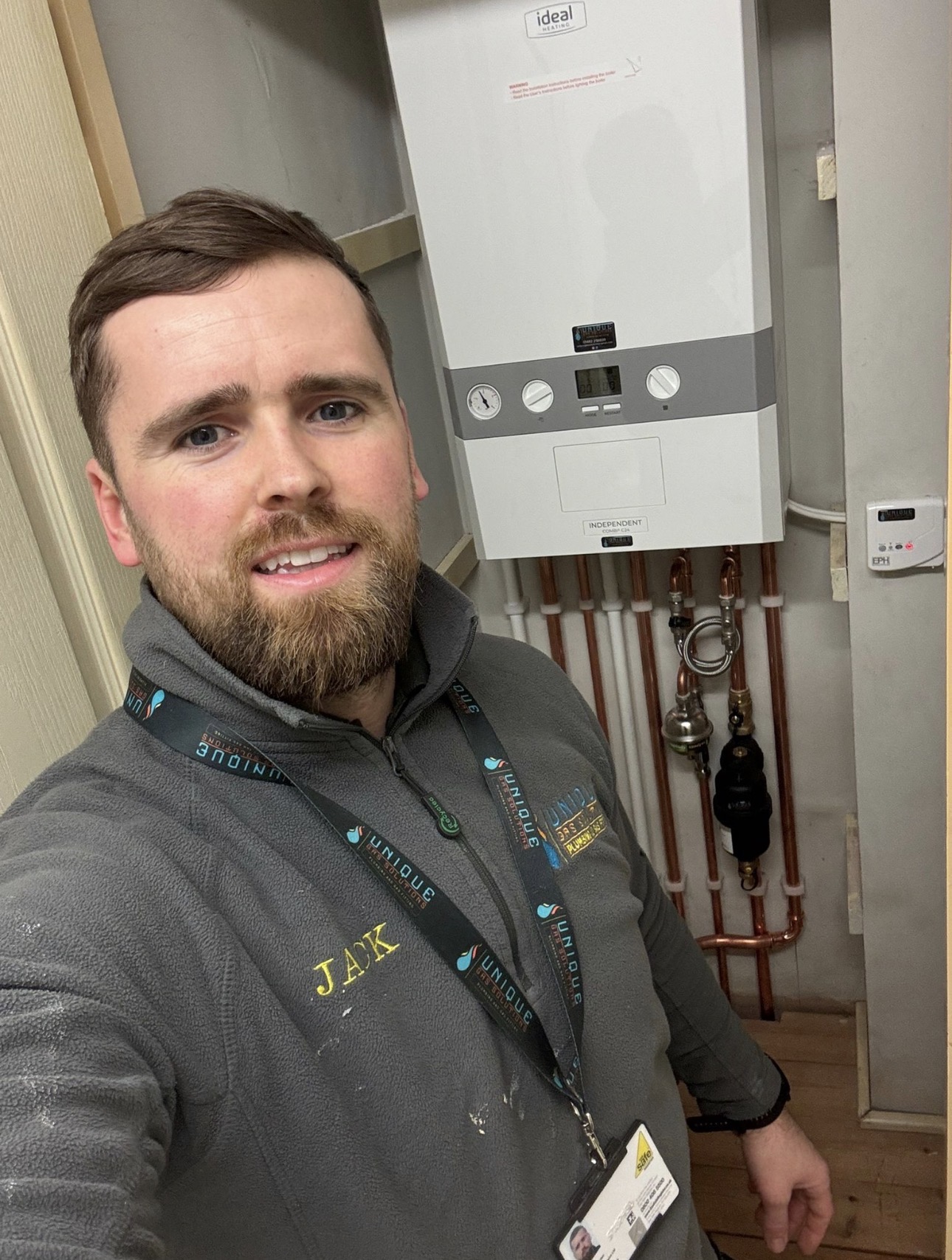 Ideal Independent boiler installed by Unique Gas Solutions in Hull